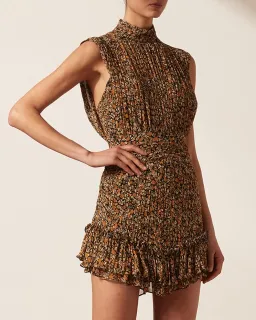 Shona Joy Paloma Sleeveless Mini Dress Print Size 8 for rent on The Volte - image 4