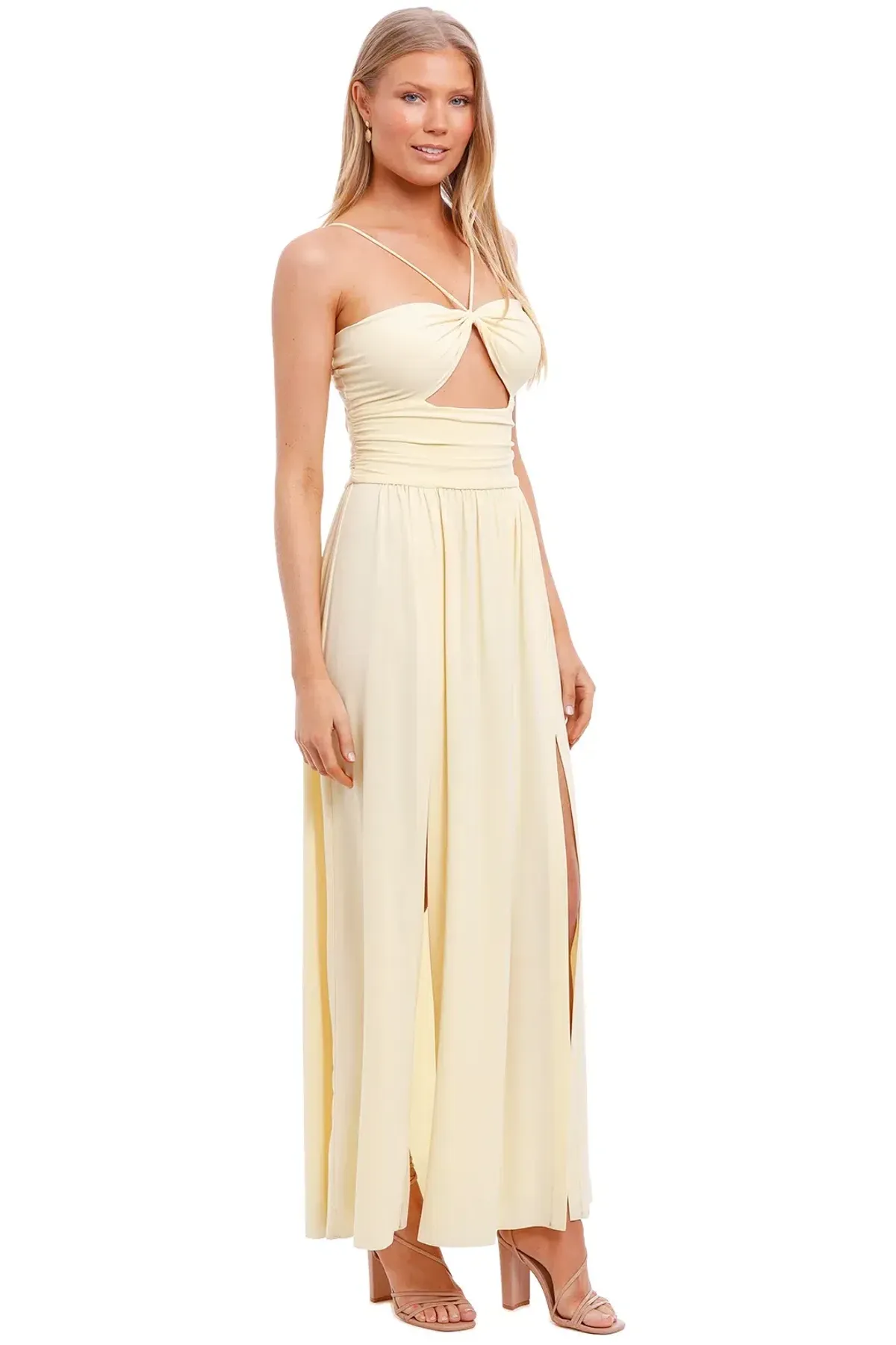 Bec and Bridge Isla Midi Dress Yellow Size 6 - Image 3