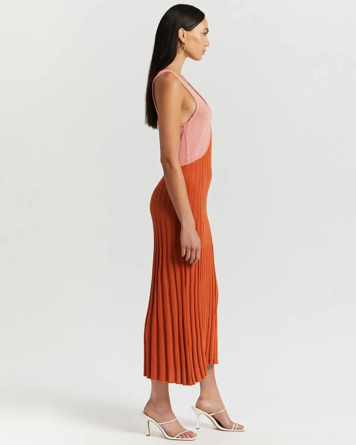 Andean Collective Tamika Dress Pink/Orange Size 8 - Image 2