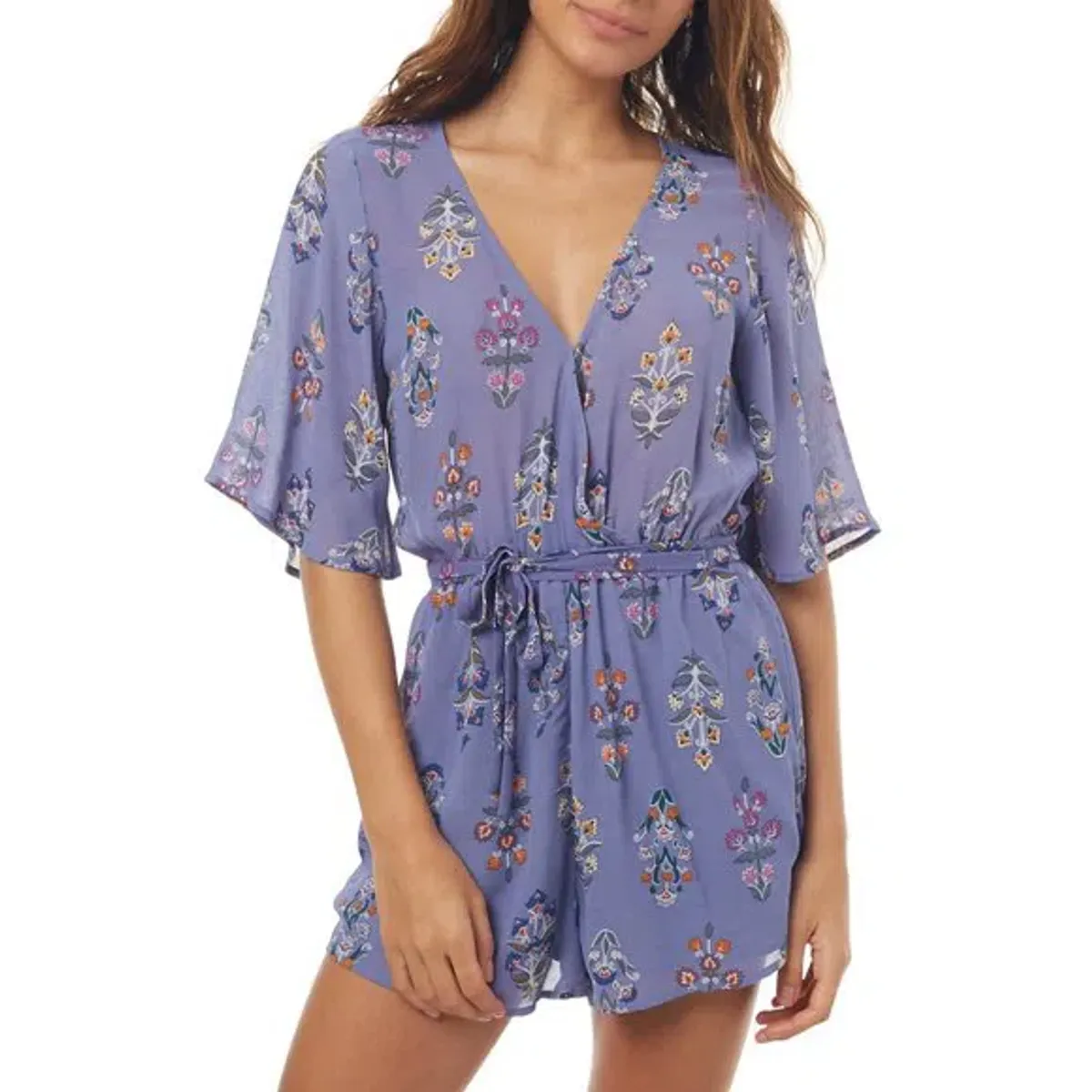 Tigerlily Floral Playsuit Print Size 6  - Image 3