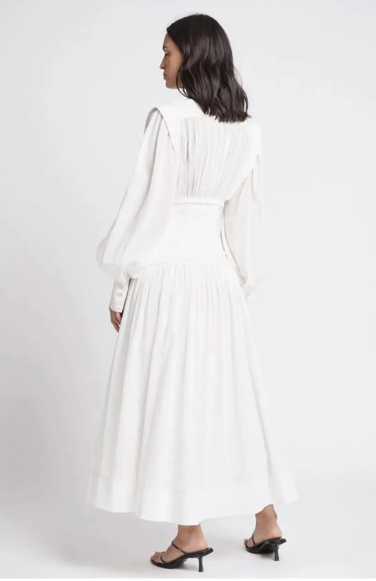 Aje Utopia Long Sleeve Dress White Size 6 - Image 3