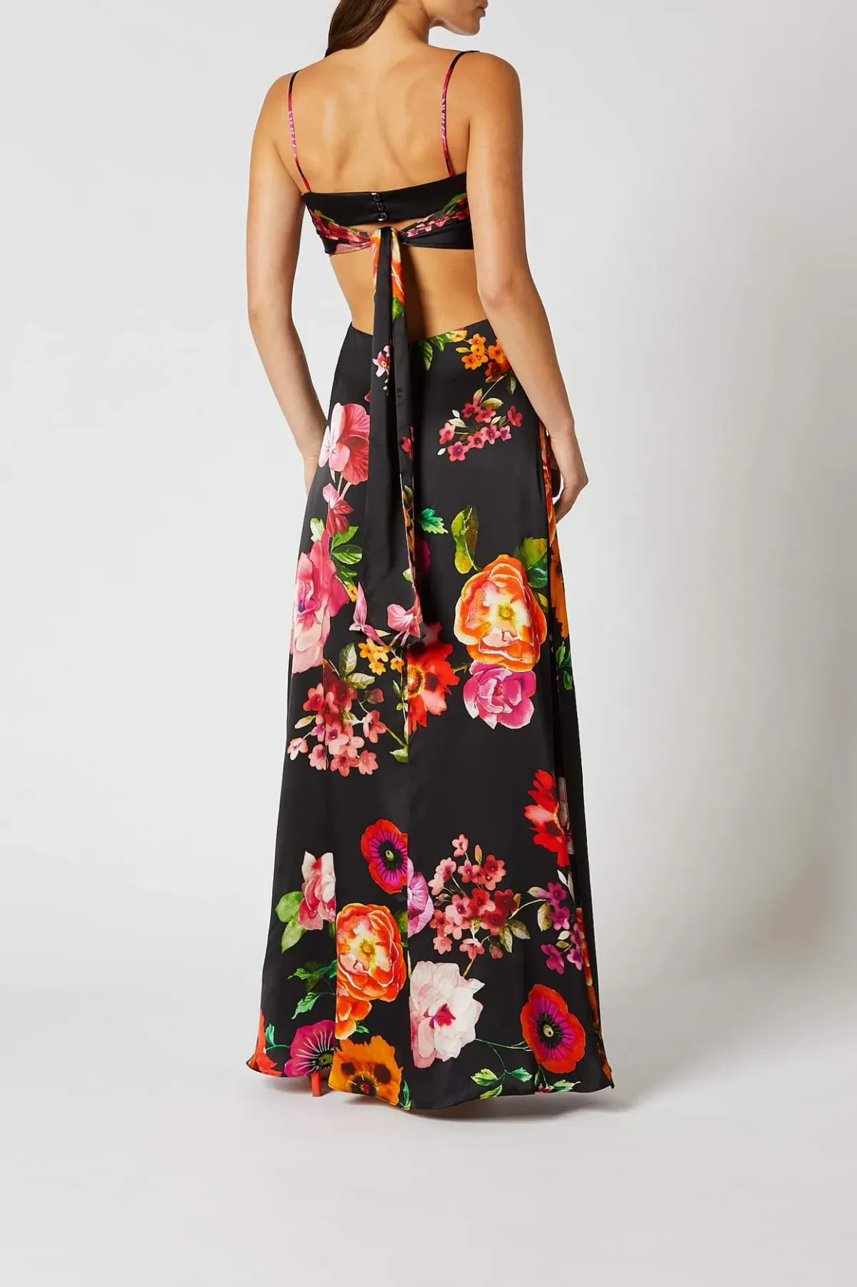 Scanlan Theodore Silk Floral Print Dress Black Size 6 - Image 2