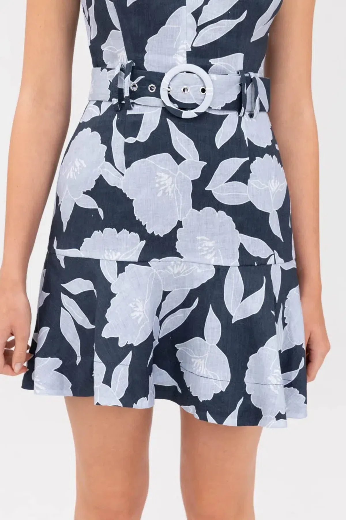 Keepsake the Label Midnight Stencil Floral Mini Dress Print Size 6 - Image 4