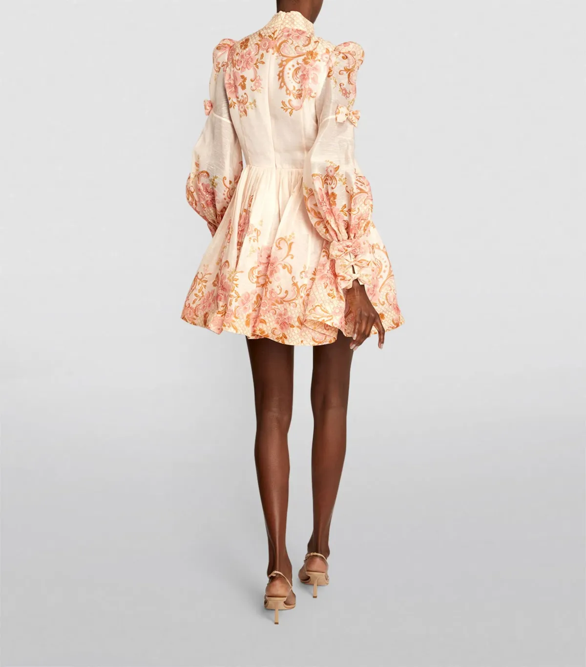 Zimmermann Postcard Bow Dress Pink Size 1/AU 10 - Image 2