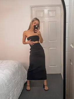 Meshki Diana Cut Out Black Maxi Dress Black Size 6 for rent on The Volte - image 4