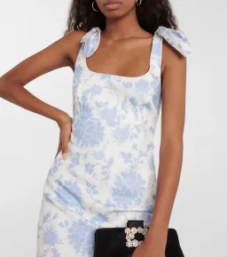 Zimmermann Postcard Tie Shoulder Midi Dress Floral Print Size 1 / Au 10 for rent on The Volte - image 2