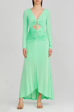 Significant Other Neave Dress | Apple Green | Size 6 for rent on The Volte - image 2