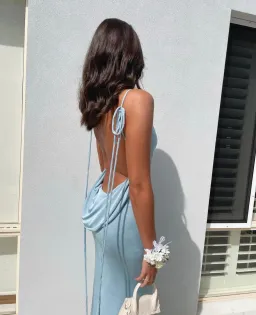 Mélani the Label Cristina Gown - Powder Blue - Size XS for rent on The Volte - image 5