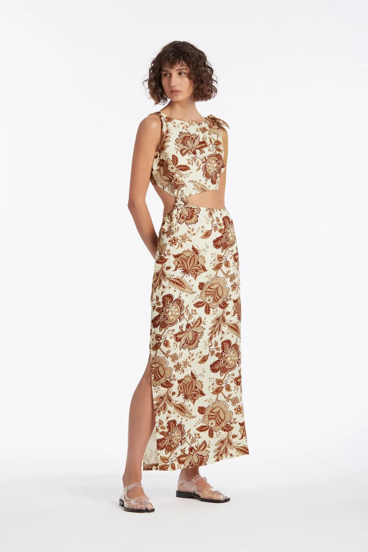 Sir the Label Rei Knot Dress Print Size 6 - Image 1