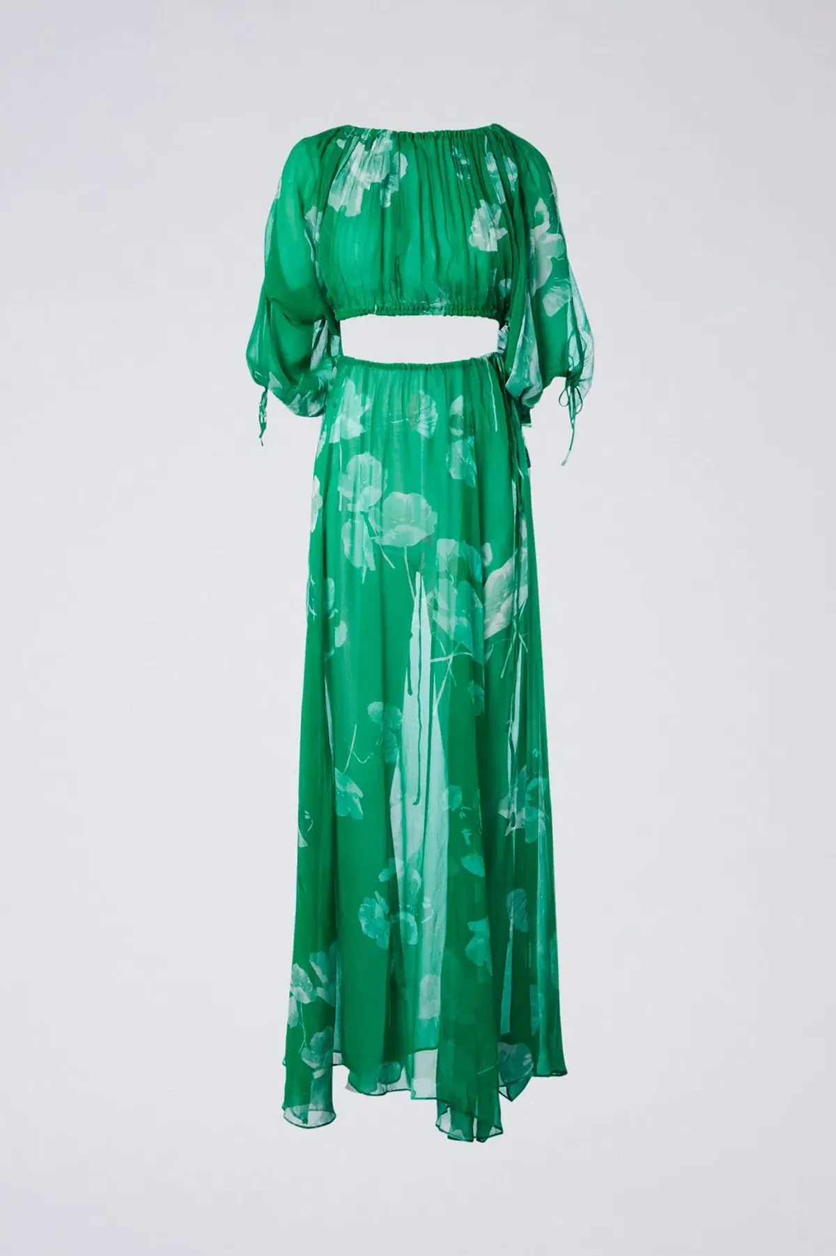 Scanlan Theodore Georgette Floral Set Kelly Green Size AU 8 - Image 5