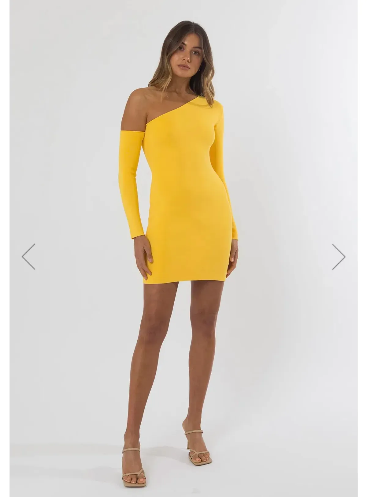 San Sloane Erika Dress Mango Yellow Size 6 - Image 1