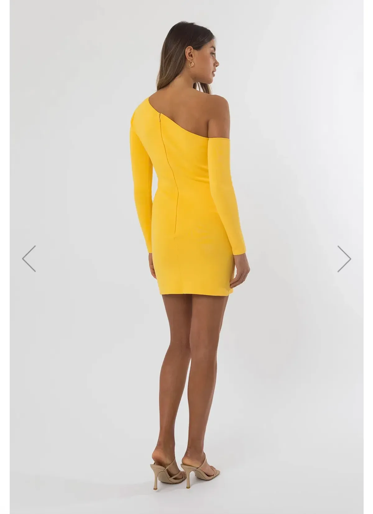 San Sloane Erika Dress Mango Yellow Size 6 - Image 2