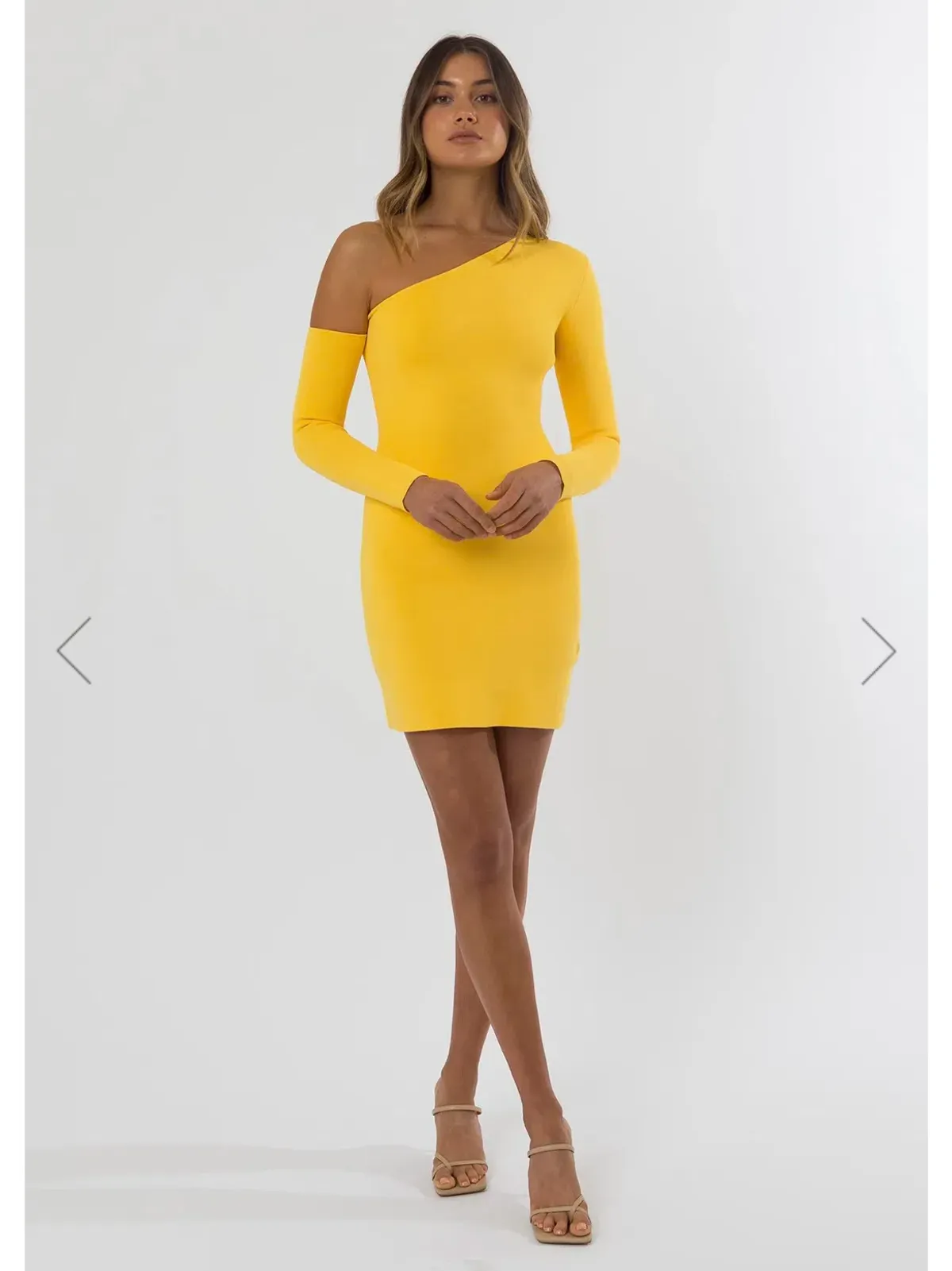 San Sloane Erika Dress Mango Yellow Size 6 - Image 3