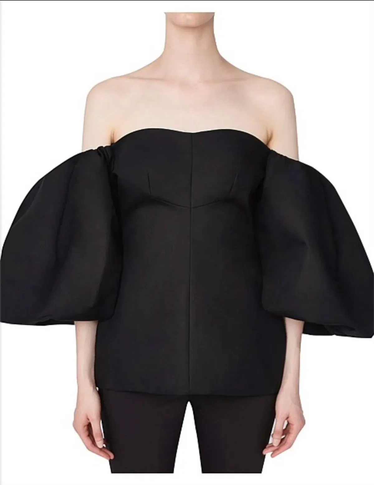 Ellery Countess Shaped Corset Top Black Size 40 - Image 1