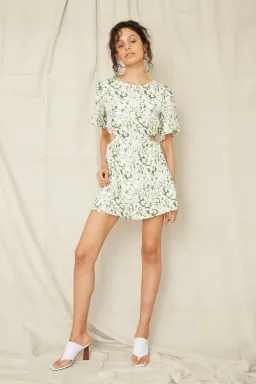 Third Form Pressed Flowers Draw Side Tee Dress Floral Size 10 for rent on The Volte - image 1