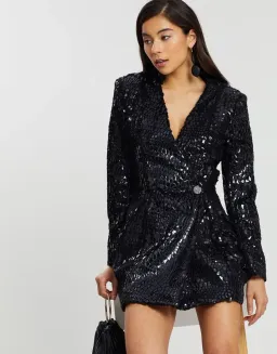 Eliya the Label Victoria Blazer Dress Black Size 10 for rent on The Volte - image 2