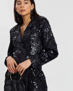 Eliya the Label Victoria Blazer Dress Black Size 10 for rent on The Volte - image 4