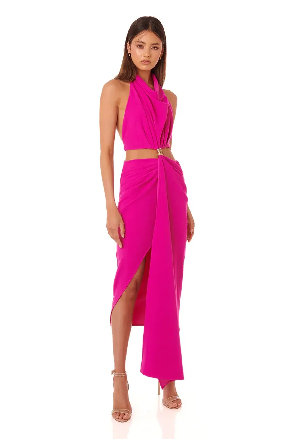 Eliya the Label Aphrodite Dress in Fuchsia Pink Size 8 - Image 2