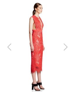 Manning Cartell Gallery Views Sheath Dress Sz 10 Red for rent on The Volte - image 2