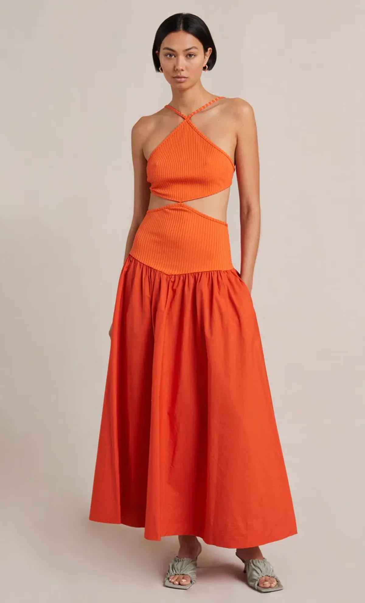 Bec & Bridge Ula Cut Out Maxi Dress Chilli Orange Size S / AU 8 - Image 5