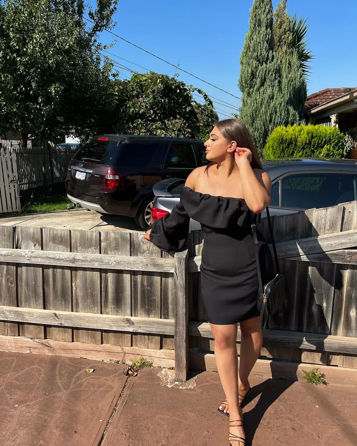 Bianca & Bridgett Camilla Dress Black Size 12 - Image 4