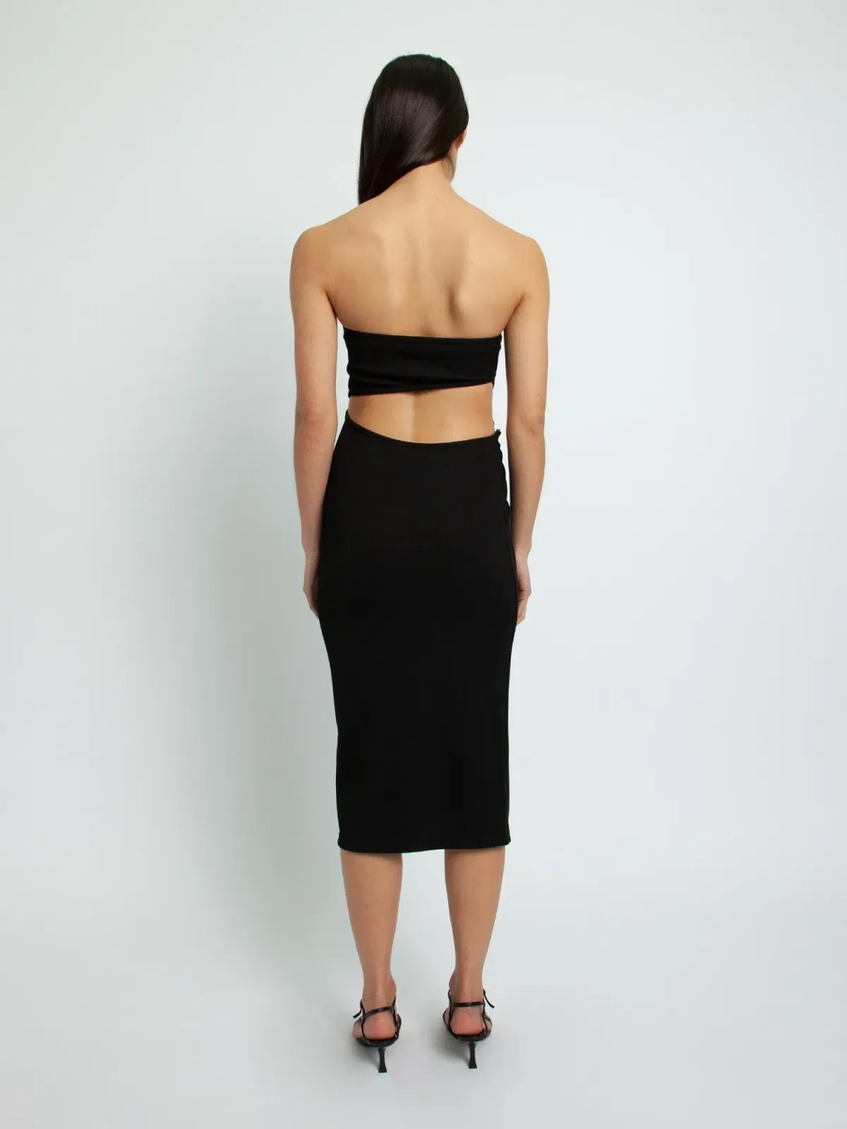 Christopher Esber Strapless Moonstone Dress Black Size 8 - Image 2