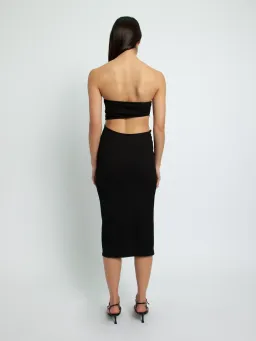 Christopher Esber Strapless Moonstone Dress Black Size 8 for rent on The Volte - image 2
