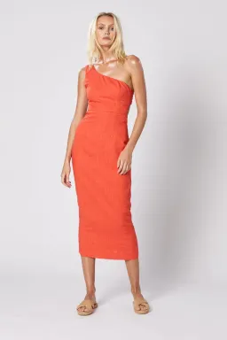 Winona Volt Tie Back Dress Orange Size 10 for rent on The Volte - image 1