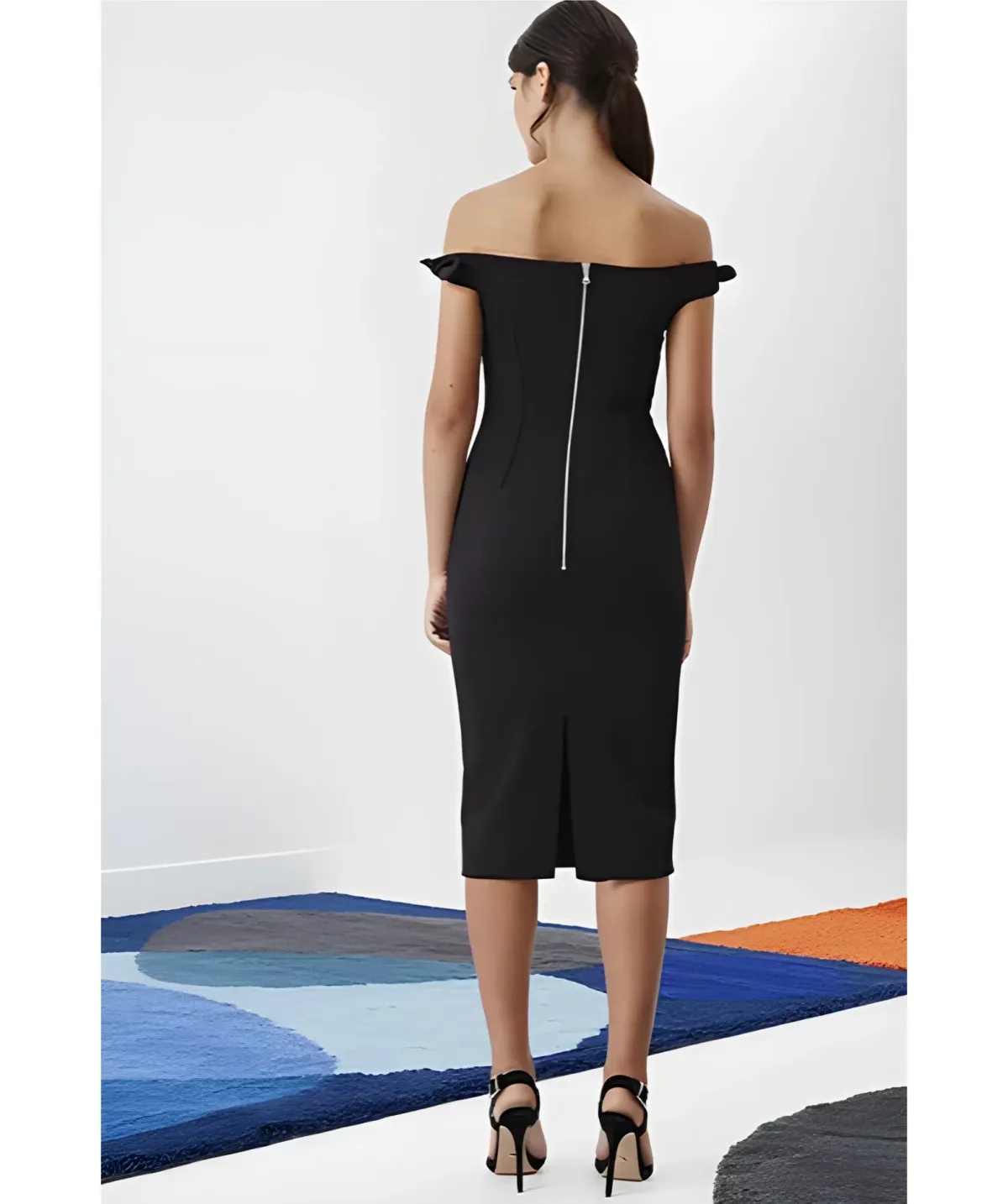 By Johnny Bare Shoulder Dress Black Size 6 - Image 2