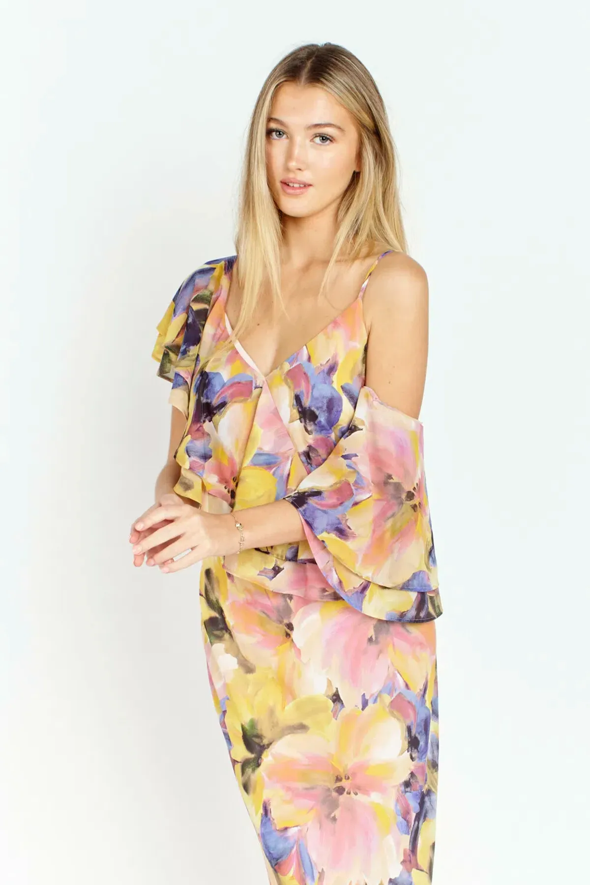 Ruby Marina Gown in Maude Floral Print Size 8 - Image 5