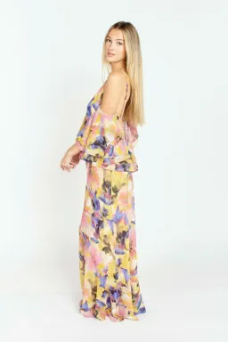 Ruby Marina Gown in Maude Floral Print Size 8 for rent on The Volte - image 4