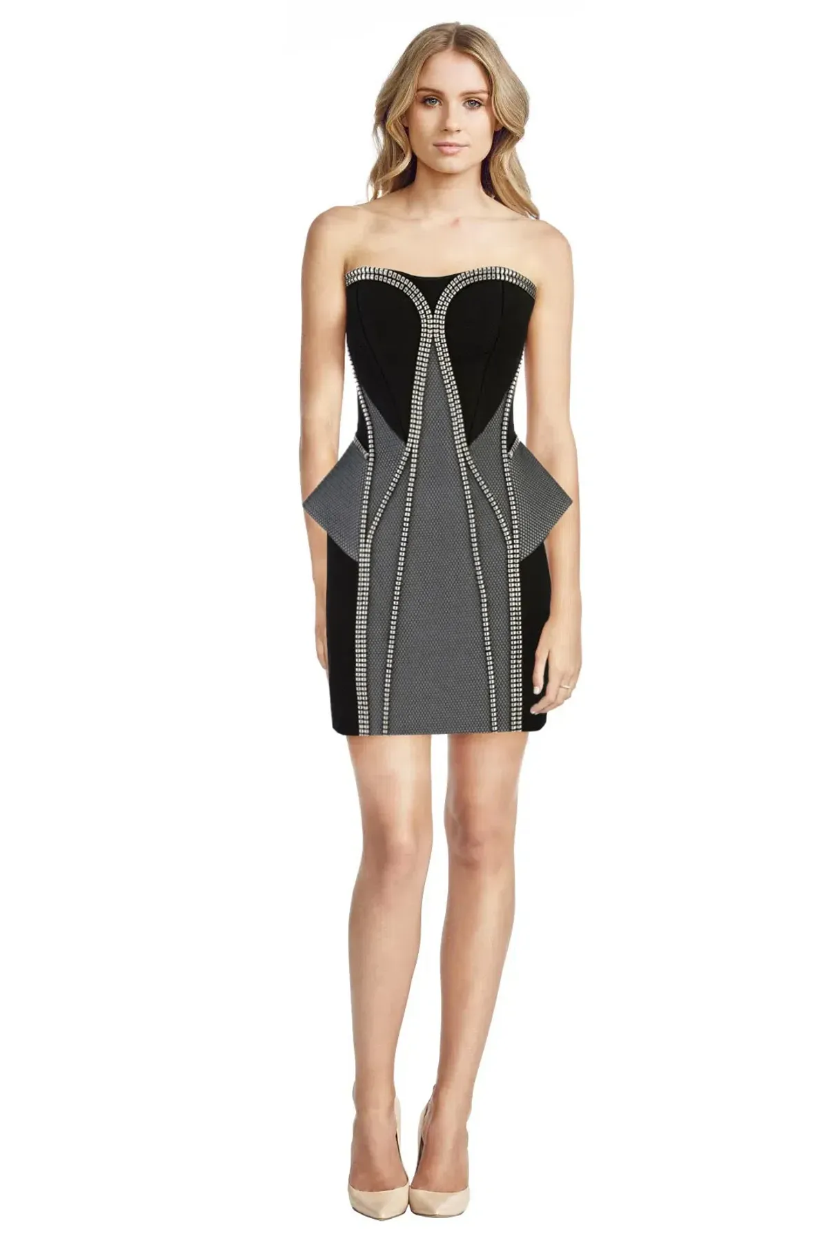 Sass & Bide The Scheming Socialite Dress Black/Grey Size 8 - Image 1