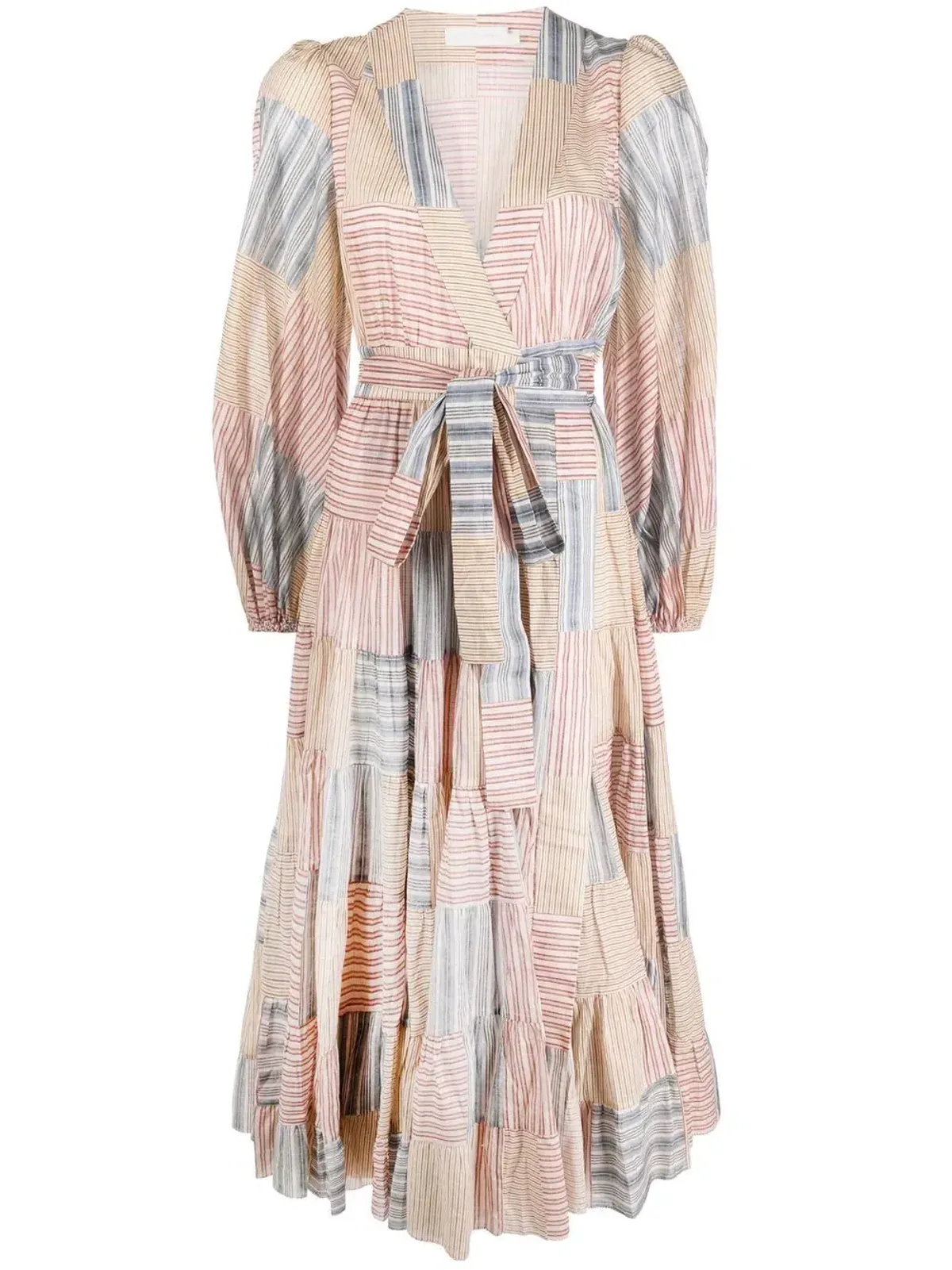 Zimmermann Andie Wrap Midi Dress Print Size 8 - Image 4