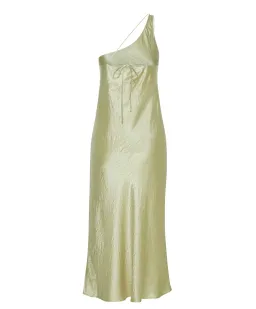 Third Form Crush Bias One Shoulder Midi Dress Apple Green Size 8 for rent on The Volte - image 9