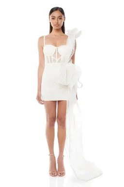 Eliya the Label Cheyanne Dress White Size 6  for rent on The Volte - image 1