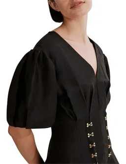 Country Road Cinched Mini Dress Black Size 8 for rent on The Volte - image 3