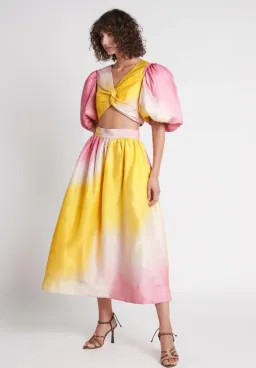 Aje Cloud Burst Midi Skirt Multi Size 8 / S for rent on The Volte - image 1