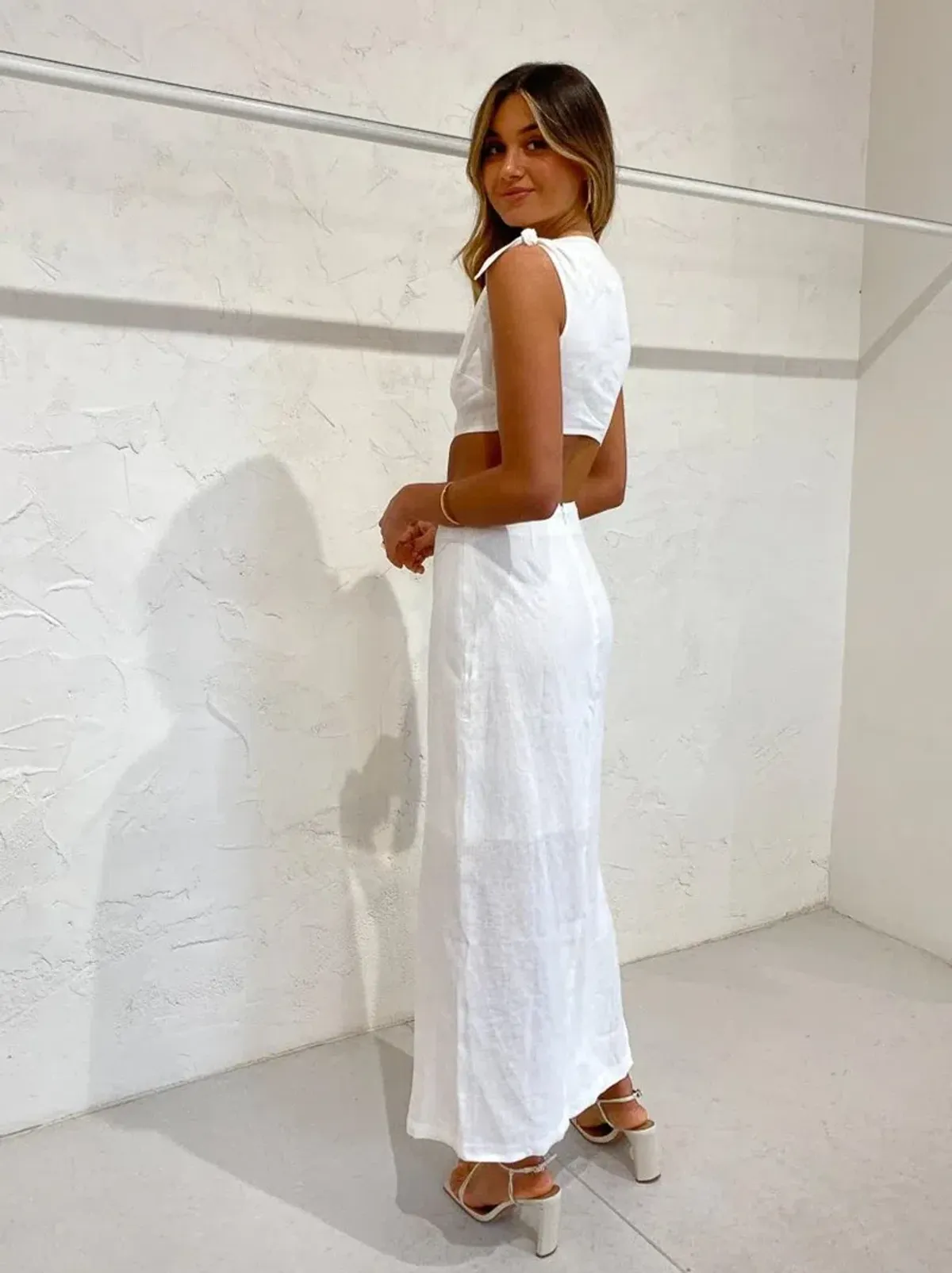 Sir The Label Ambroise Knot Dress White Size 8 - Image 2