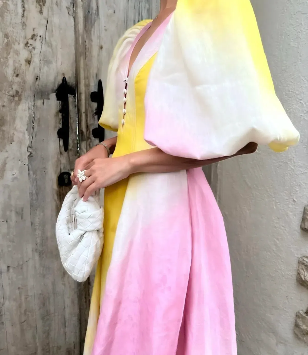 Aje Cloud Burst Midi Dress Multi Size 8 / S - Image 4