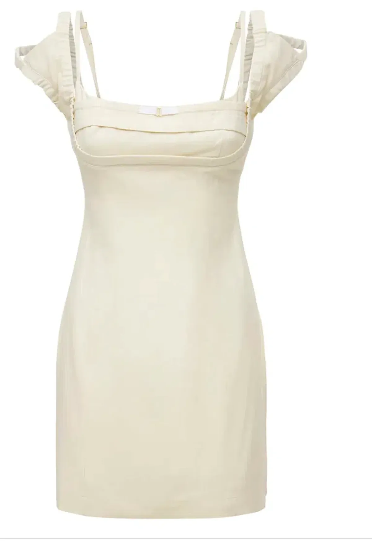 Jacquemus La Robe Kibo Dress Off White Size 36 - Image 4