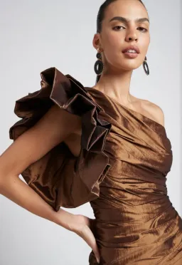 Sheike Mirage Dress Brown Size 6 for rent on The Volte - image 2