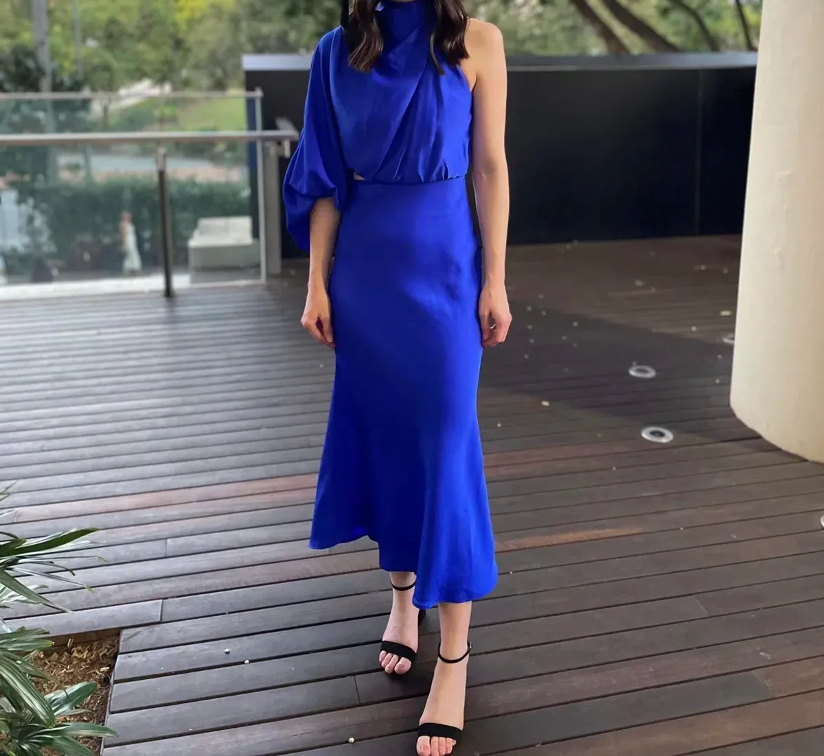 Sheike Olivia Maxi Dress Cobalt Blue Size 6   - Image 6