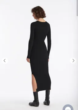 Sir the Label Celena Draped Dress Black Size 2 / AU 10 for rent on The Volte - image 2