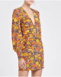 Rebecca Vallance Arles Mini Dress Print Size 6 for rent on The Volte - image 3