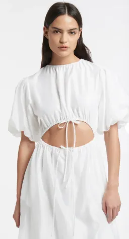 Sir the Label Franc Puff Sleeve Maxi Dress White Size AU 8 for rent on The Volte - image 4