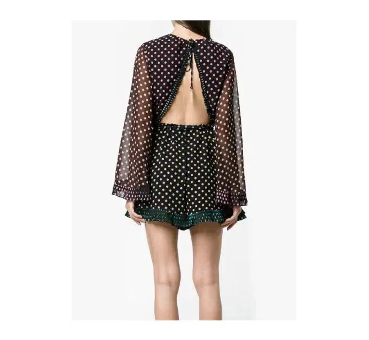 Zimmermann Maples Playsuit in Polka Dots Print Size 1 / Au 10 - Image 3