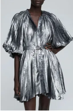 Acler The Preston Dress in Gunmetal Size 12  for rent on The Volte - image 1