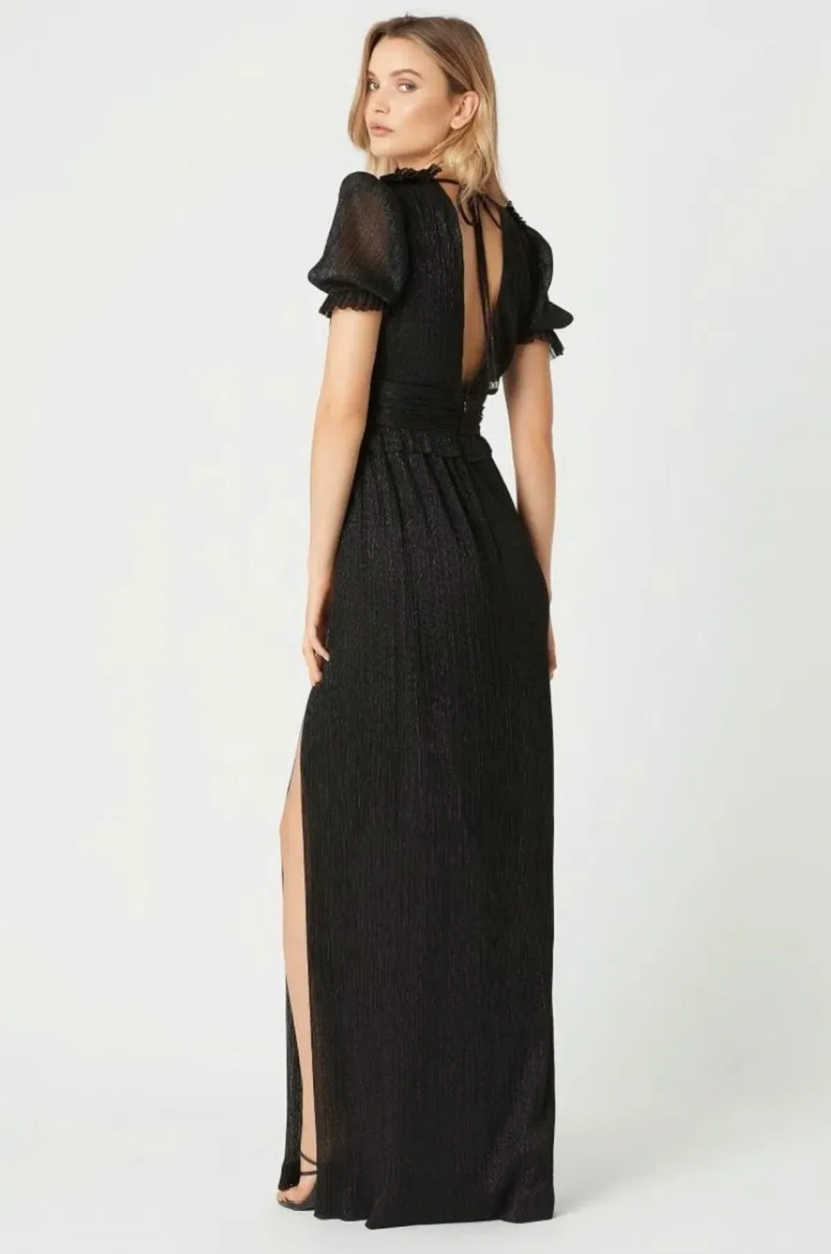 Rebecca Vallance The Luna Shortsleeve Gown Black Size 8 - Image 2
