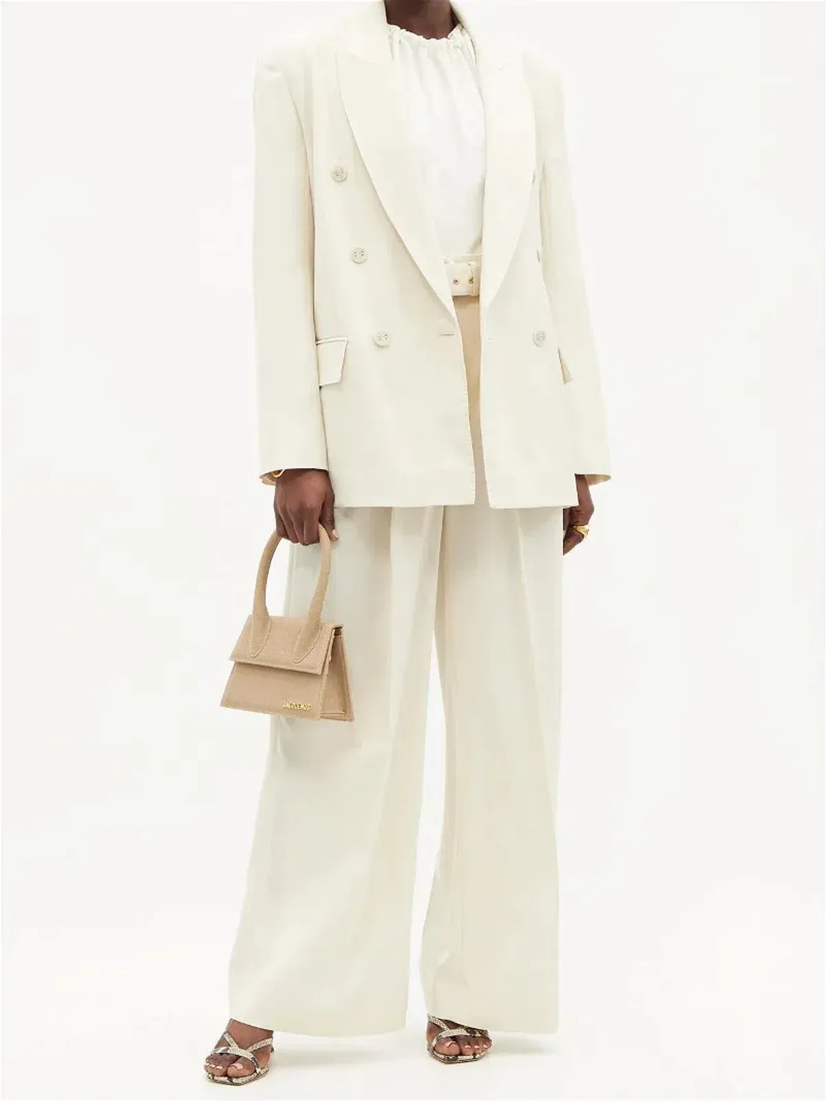 Zimmermann Milk Botanica Man Style Blazer White Size 0P / AU 6 - Image 1