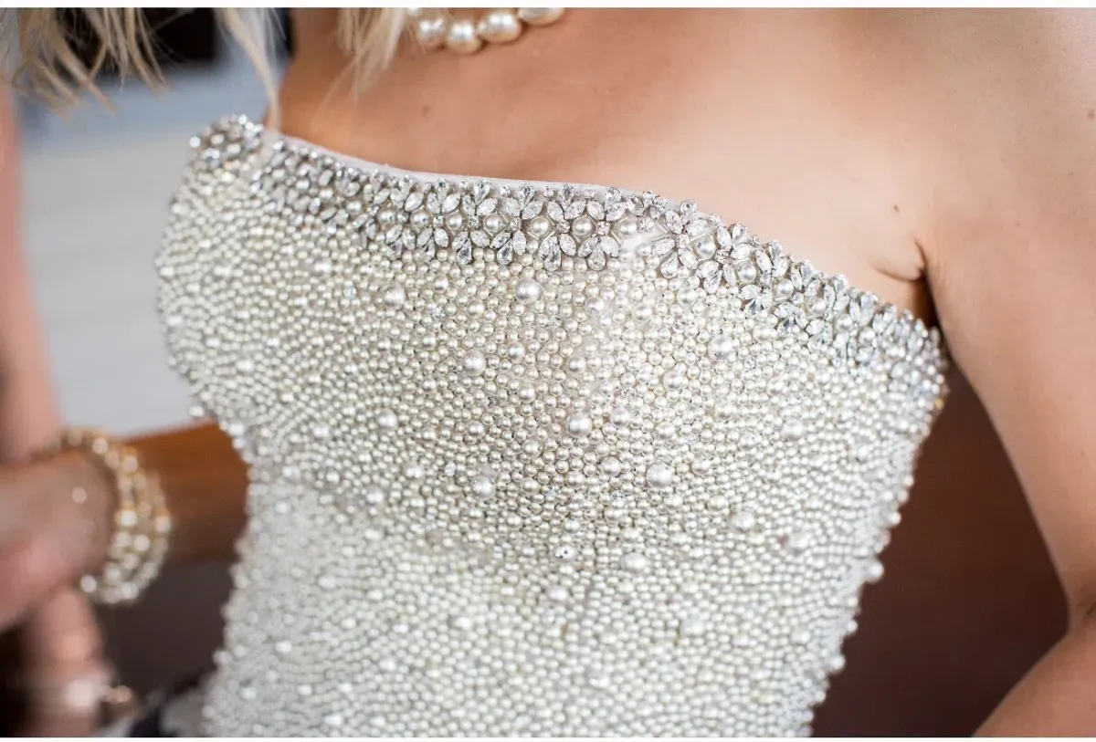 Darb Couture Wedding Dress White Size 8  - Image 5